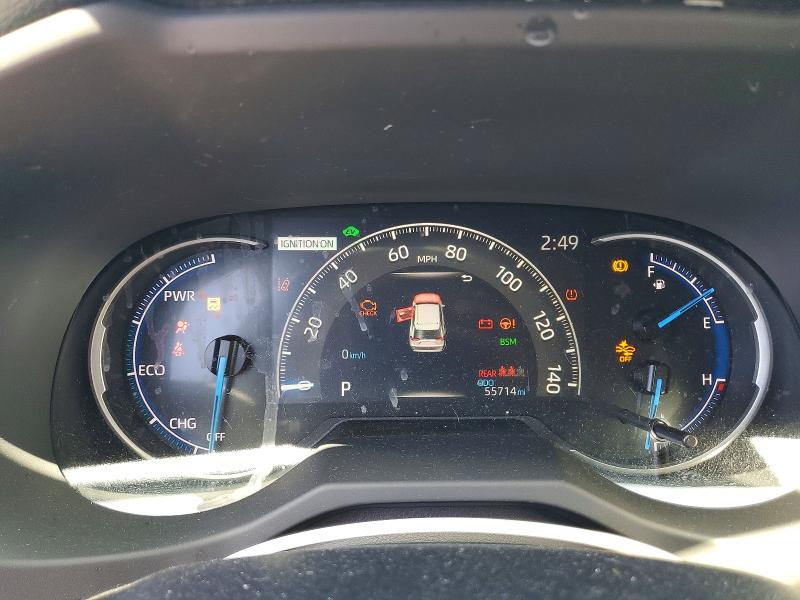 2021 Toyota VIN JTMD6RFV9MD024707 COPART salvage auction — FRONT END, Ca - Salvage Certificate, sold $12,000 on 2026-07-31 (photo 9)