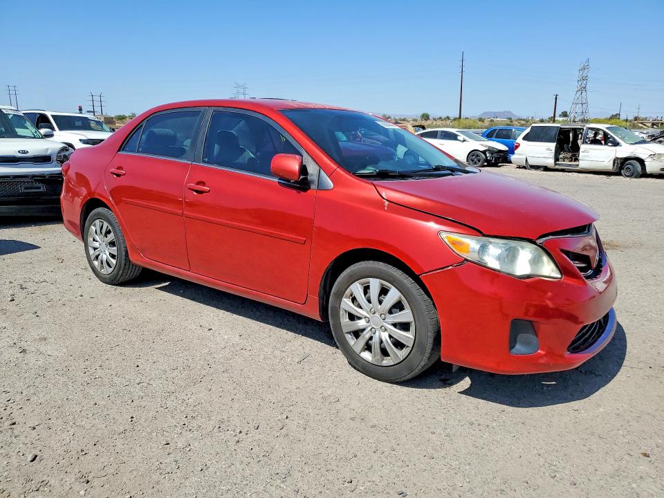 2013 Toyota Corolla VIN 5YFBU4EE1DP221871 COPART salvage auction — FRONT END, Az - Cert Of Title - Salvage, sold $1,600 on 2026-07-24 (photo 4)
