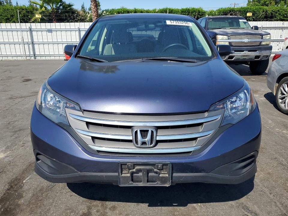 2013 Honda Cr-v VIN 2HKRM4H32DH636736 COPART salvage auction — REAR END, Ca - Salvage Certificate, sold $2,800 on 2026-07-02 (photo 5)