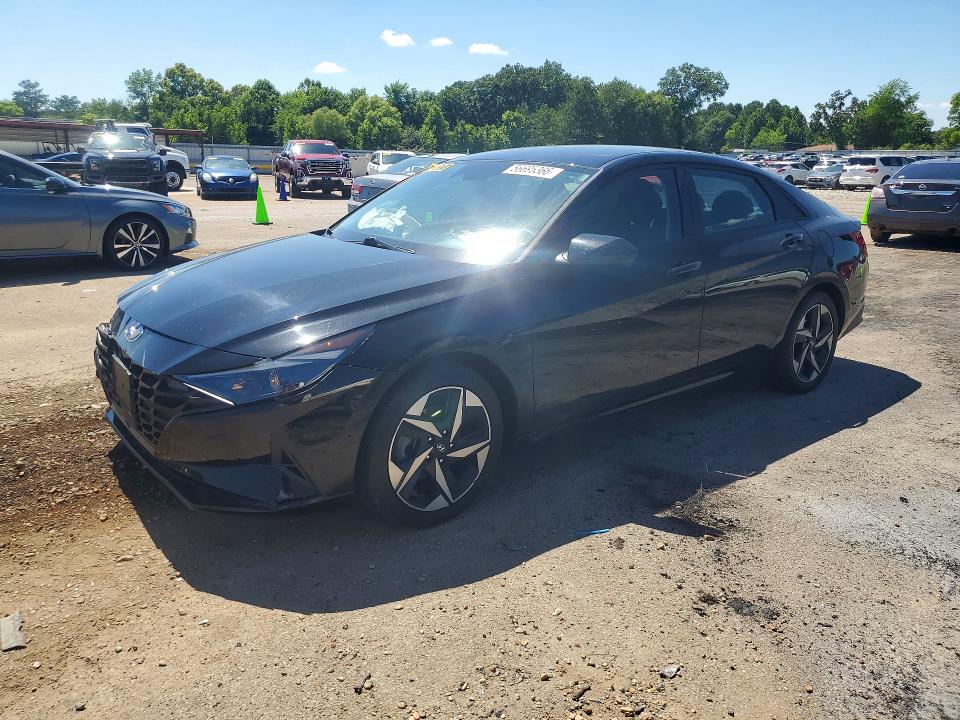 2023 Hyundai Elantra VIN KMHLS4AG4PU466894 COPART salvage auction — FRONT END, MS - CERT OF TITLE-SALVAGED (P), sold $15 on 2026-07-24 (photo 1)