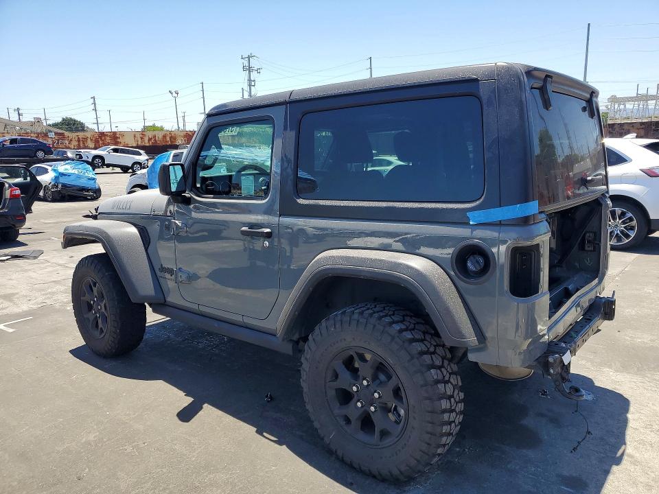 2023 Jeep Wrangler / VIN 1C4HJXAG0PW585593 COPART salvage auction — REAR END, Ca - Salvage Certificate, sold $6,400 on 2026-07-24 (photo 2)