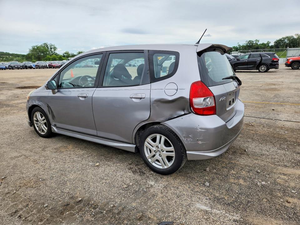 2007 Honda Fit VIN JHMGD386X7S065092 COPART salvage auction — FRONT END, Ga - Cert Of Title-Salvage, sold $225 on 2026-07-28 (photo 2)