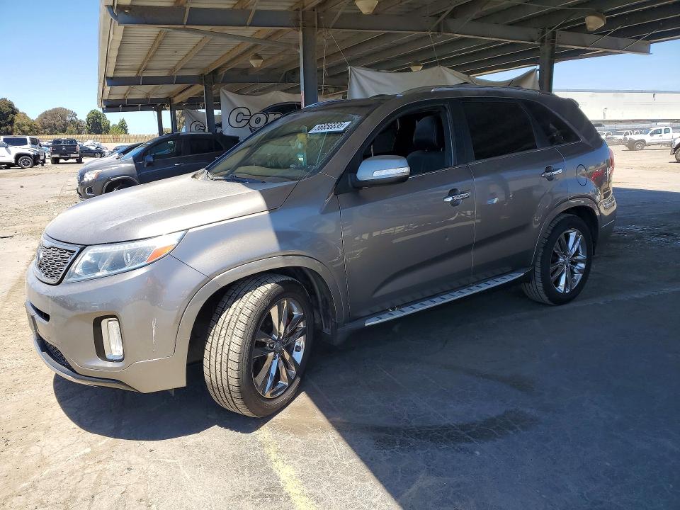 2015 Kia Sorento VIN 5XYKW4A71FG574538 COPART salvage auction — VANDALISM, Ca - Salvage Certificate, sold $1,300 on 2026-07-02 (photo 1)