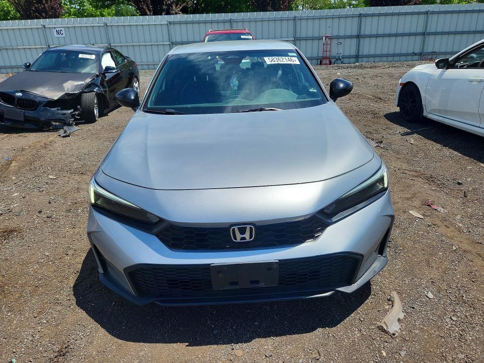 2025 Honda Civic VIN 2HGFE2F52SH511851 COPART salvage auction — REAR END, Ct - Cert Of Title-Salvage, sold $10,100 on 2026-07-31 (photo 5)