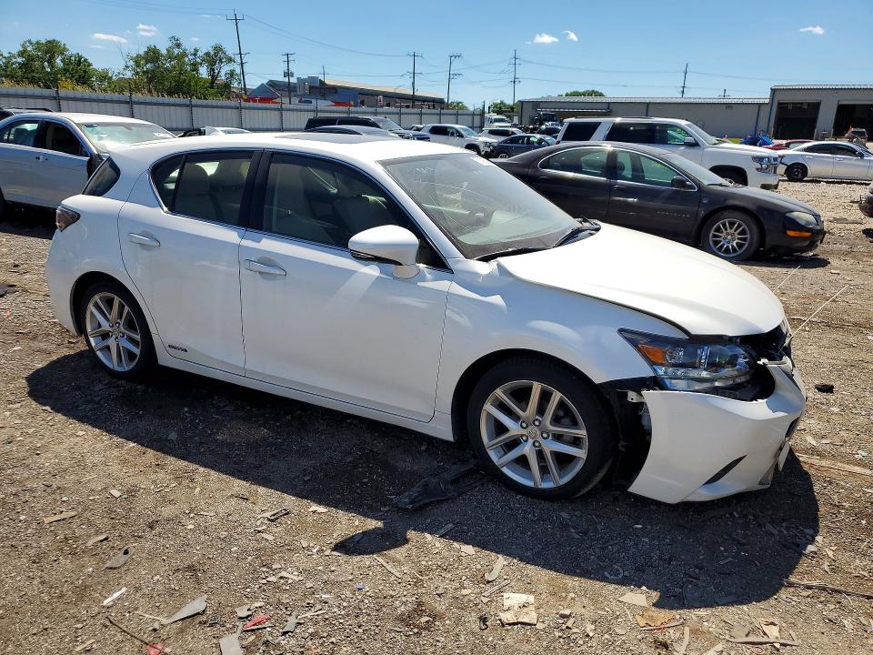 2015 Lexus Ct VIN JTHKD5BH1F2234740 COPART salvage auction — FRONT END, Il - Salvage Certificate, sold $4,400 on 2026-07-24 (photo 4)