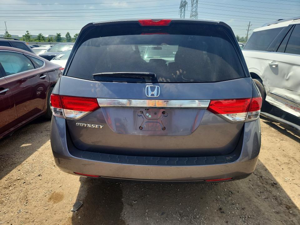 2014 Honda Odyssey VIN 5FNRL5H45EB007201 COPART salvage auction — MECHANICAL, Il - Certificate Of Title, sold $500 on 2026-07-09 (photo 6)