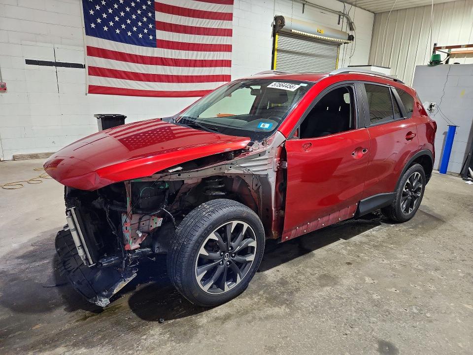 2016 Mazda VIN JM3KE4DYXG0715628 COPART salvage auction — FRONT END, Nh - Cert Of Title-Salvage, sold $2,800 on 2026-07-30 (photo 1)