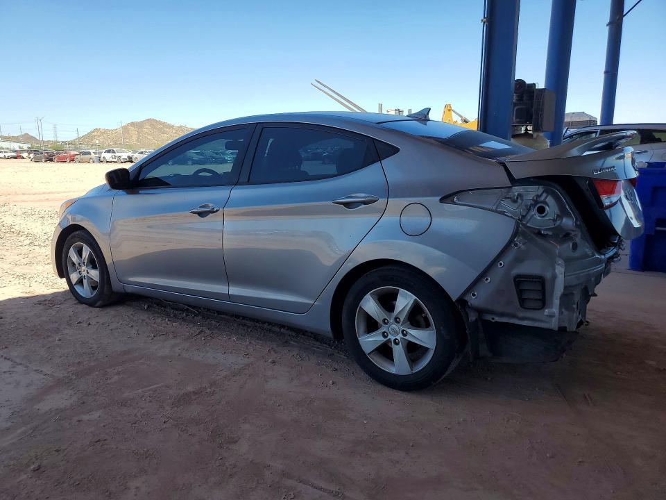 2013 Hyundai Elantra VIN KMHDH4AE5DU891425 COPART salvage auction — REAR END, Az - Cert Of Title - Salvage, sold $2,000 on 2026-07-07 (photo 2)