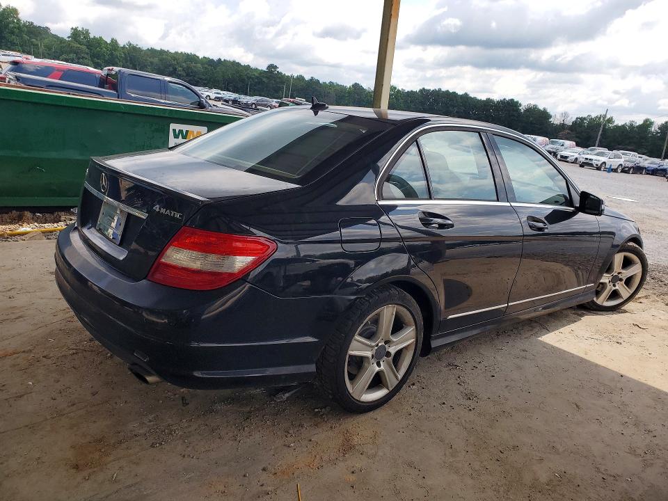 2011 Mercedes-benz C-klasse VIN WDDGF8BB1BR187411 COPART salvage auction — NORMAL WEAR, Al - Certificate Of Title, sold $1,850 on 2026-07-28 (photo 3)