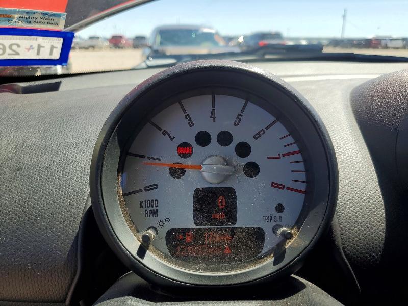 2012 Mini Cooper VIN WMWZC3C53CWM27677 COPART salvage auction — FRONT END, Tx - Salvage Vehicle Title, sold $1,550 on 2026-07-14 (photo 9)