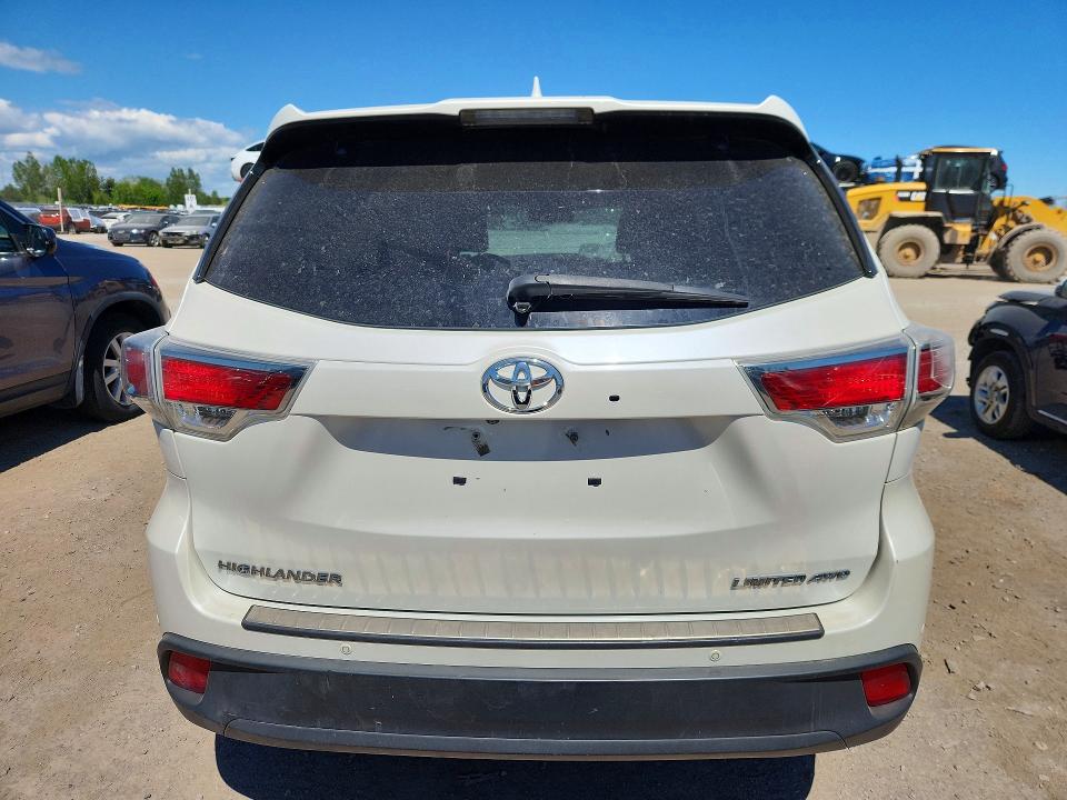 2015 Toyota Highlander VIN 5TDDKRFH5FS209480 COPART salvage auction — FRONT END, On - Permit Salvage, sold $7,800 on 2026-07-14 (photo 6)