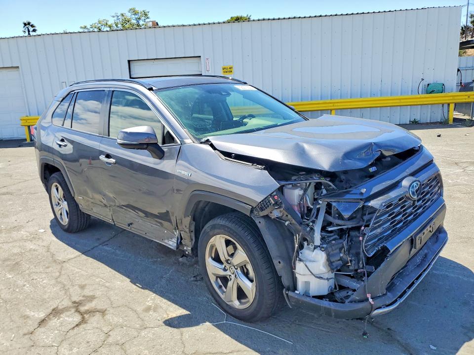 2021 Toyota VIN JTMD6RFV9MD024707 COPART salvage auction — FRONT END, Ca - Salvage Certificate, sold $12,000 on 2026-07-31 (photo 4)