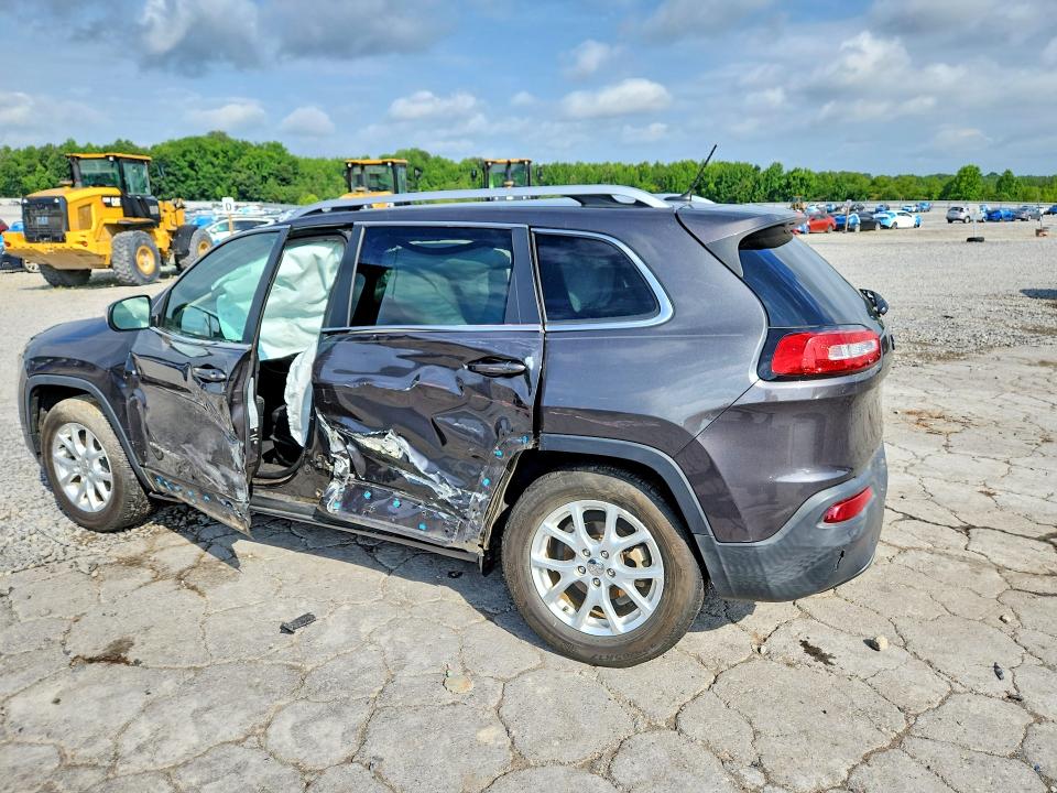 2015 Jeep Cherokee VIN 1C4PJLCB8FW689835 COPART salvage auction — SIDE, Tn - Salvage Certificate, sold $1,200 on 2026-07-09 (photo 2)