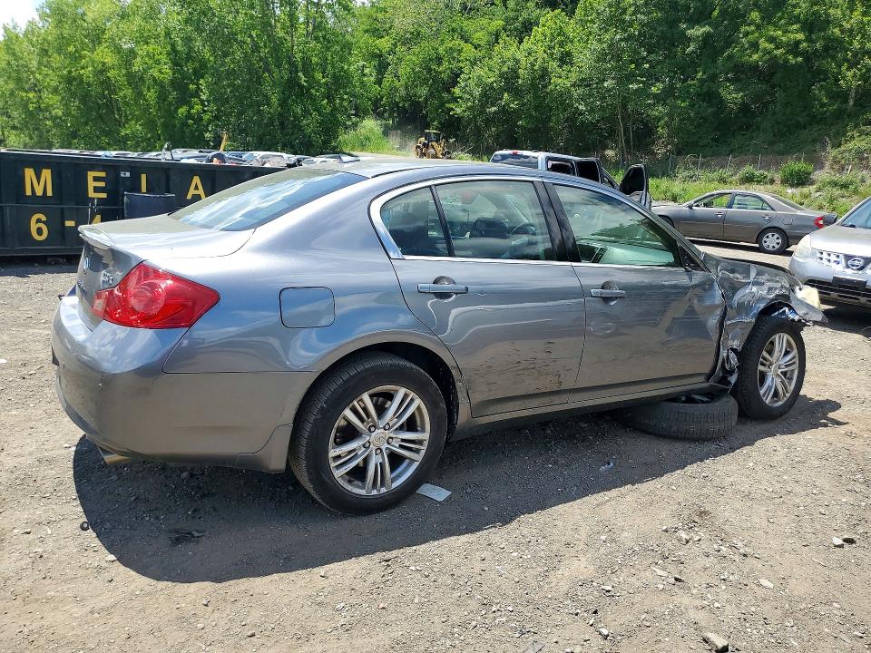 2010 Infiniti G37 VIN JN1CV6AR7AM454676 COPART salvage auction — FRONT END, Ny - Mv-907A Salvage Certificate, sold $425 on 2026-07-07 (photo 3)