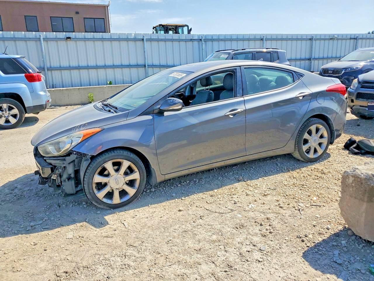 2012 Hyundai Elantra VIN 5NPDH4AE3CH135136 COPART salvage auction — Front End, MO - SALVAGE CERTIFICATE OF TITLE, sold $575 on 2026-07-09 (photo 1)