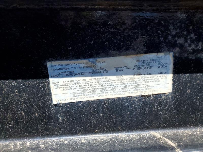 2016 Peugeot VIN 4P5F82229G1249842 COPART salvage auction — FRONT END, NH - CERT OF TITLE-SALVAGE, sold $775 on 2026-07-28 (photo 8)