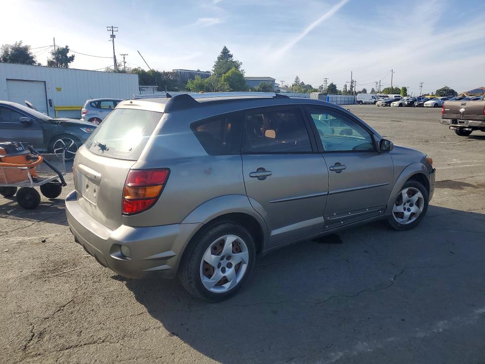 2005 Pontiac Vibe VIN 5Y2SL63825Z462535 COPART salvage auction — FRONT END, Ca - Salvage Certificate, sold $750 on 2026-07-06 (photo 3)