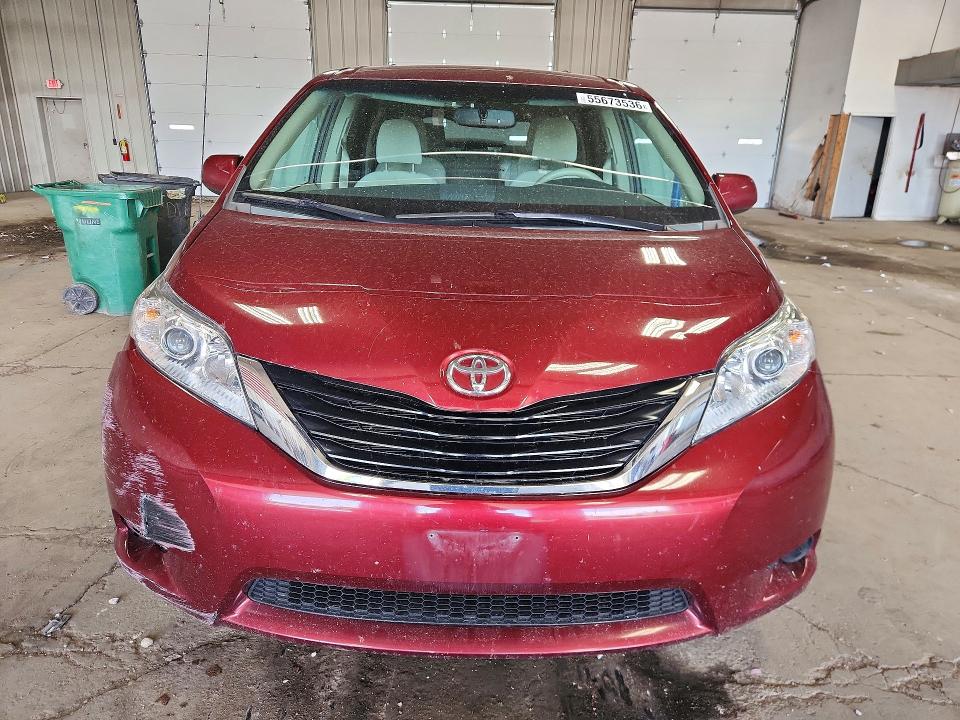2013 Toyota Sienna VIN 5TDKK3DC9DS400425 COPART salvage auction — REAR END, Pa - Certificate Of Salvage, sold $650 on 2026-07-13 (photo 5)
