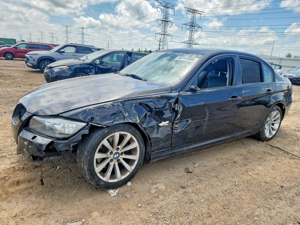 2011 BMW 3er VIN WBAPK7C56BA464090 COPART salvage auction — FRONT END, Il - Salvage Certificate, sold $250 on 2026-07-28 (photo 1)