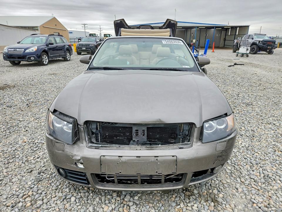 2006 Audi A4 quattro VIN WAUDT48HX6K004514 COPART salvage auction — FRONT END, CO - BILL OF SALE-PARTS ONLY, sold $350 on 2026-07-14 (photo 5)