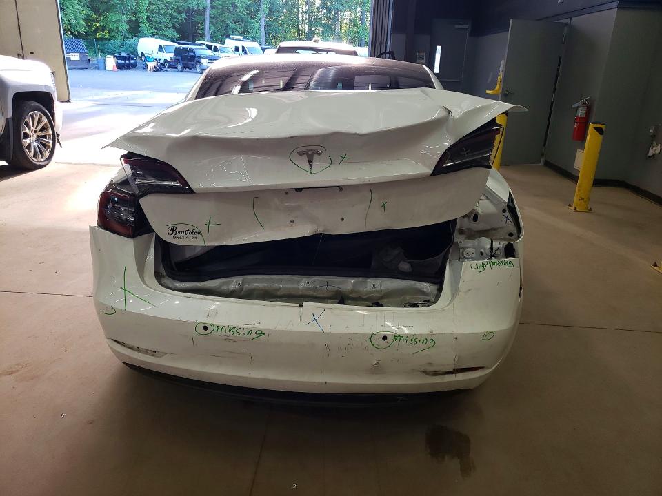 2018 Tesla Model 3 VIN 5YJ3E1EA0JF051247 COPART salvage auction — REAR END, Ct - Cert Of Title-Salvage, sold $7,100 on 2026-07-09 (photo 6)