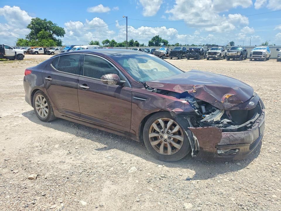 2014 Kia Optima VIN 5XXGN4A71EG266815 COPART salvage auction — FRONT END, Salvage Title, sold $600 on 2026-07-15 (photo 4)