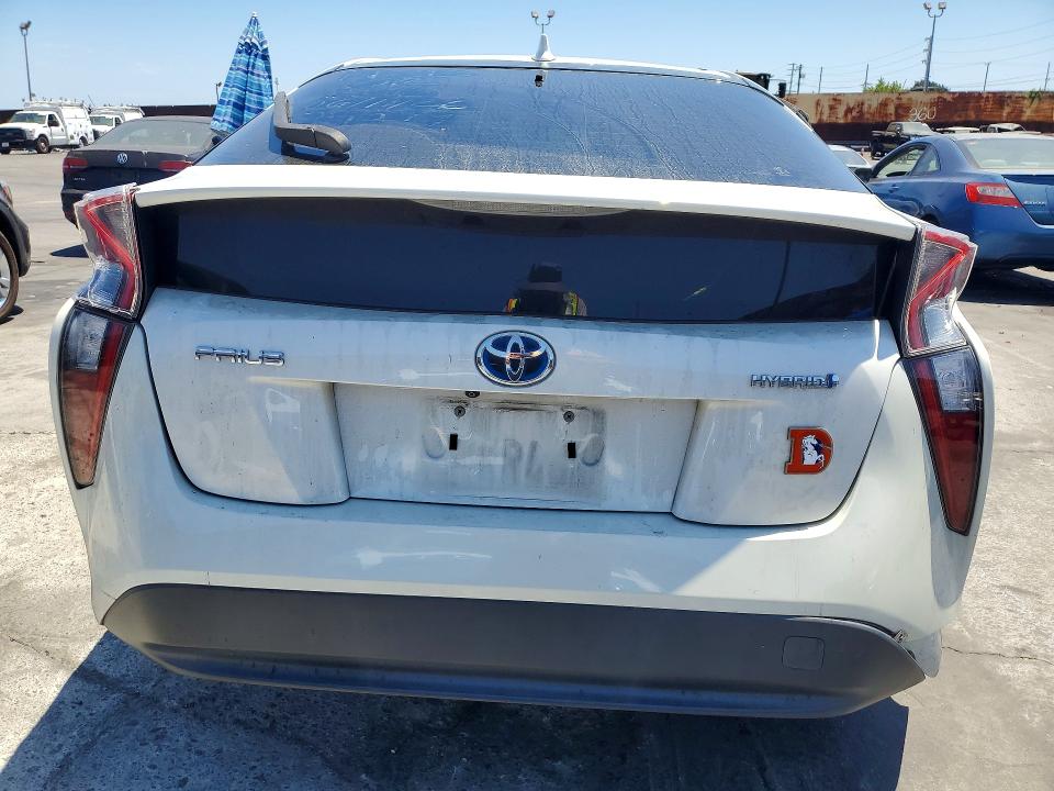 2016 Toyota Prius VIN JTDKARFU5G3506467 COPART salvage auction — SIDE, Ca - Salvage Certificate, sold $3,200 on 2026-07-17 (photo 6)