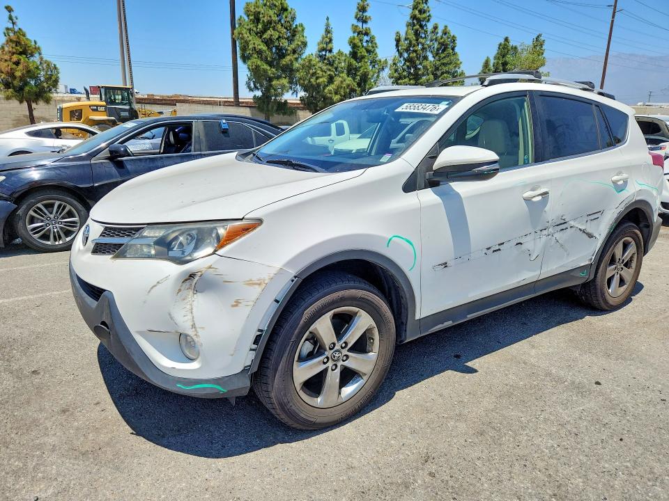 2015 Toyota Rav 4 VIN JTMRFREV2FJ020039 COPART salvage auction — SIDE, Ca - Salvage Certificate, sold $4,600 on 2026-07-02 (photo 1)