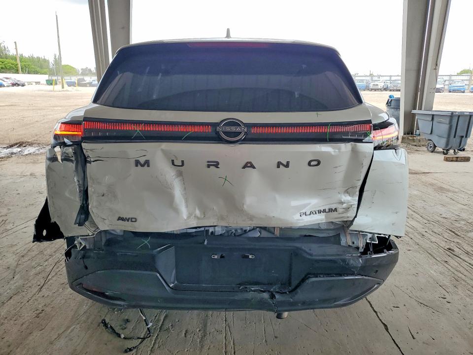 2025 Nissan Murano VIN 5N1AZ3DT4SC106545 COPART salvage auction — REAR END, Fl - Cert Of Title Slvg Rebuildable, sold $11,700 on 2026-07-15 (photo 6)