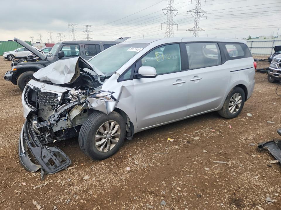 2019 Kia SEDONA VIN KNDMA5C18K6572238 COPART salvage auction — FRONT END, Wv - Salvage Certificate, sold $975 on 2026-07-07 (photo 1)