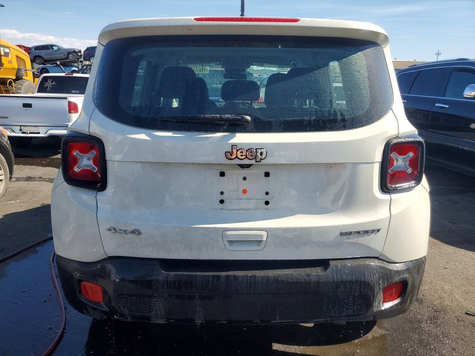 2018 Jeep Renegade VIN ZACCJBAB5JPH68557 COPART salvage auction — REAR END, Ca - Certificate Of Title, sold $3,500 on 2026-07-21 (photo 6)