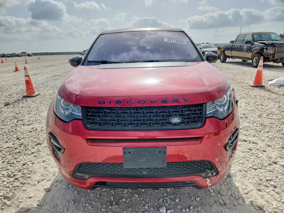 2018 Land rover Discovery VIN SALCR2RX1JH739906 COPART salvage auction — FRONT END, Tx - Bonded Title - Salvage, sold $4,100 on 2026-08-02 (photo 5)