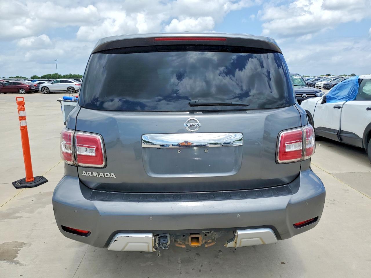 2017 Nissan Armada VIN JN8AY2NC7H9508196 COPART salvage auction — Front End, TX - CERTIFICATE OF TITLE (P), sold $2,000 on 2026-07-09 (photo 6)