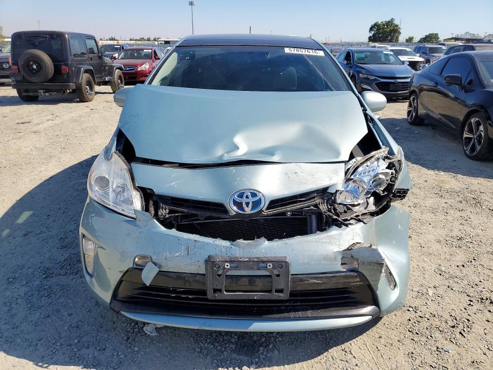 2013 Toyota Prius VIN JTDKN3DU4D1731975 COPART salvage auction — FRONT END, CA - SALVAGE CERTIFICATE, sold $975 on 2026-07-16 (photo 5)