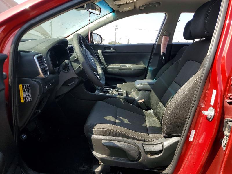 2020 Kia Sportage VIN KNDPM3AC2L7696398 COPART salvage auction — STRIPPED, Ca - Salvage Certificate, sold $3,250 on 2026-07-16 (photo 7)