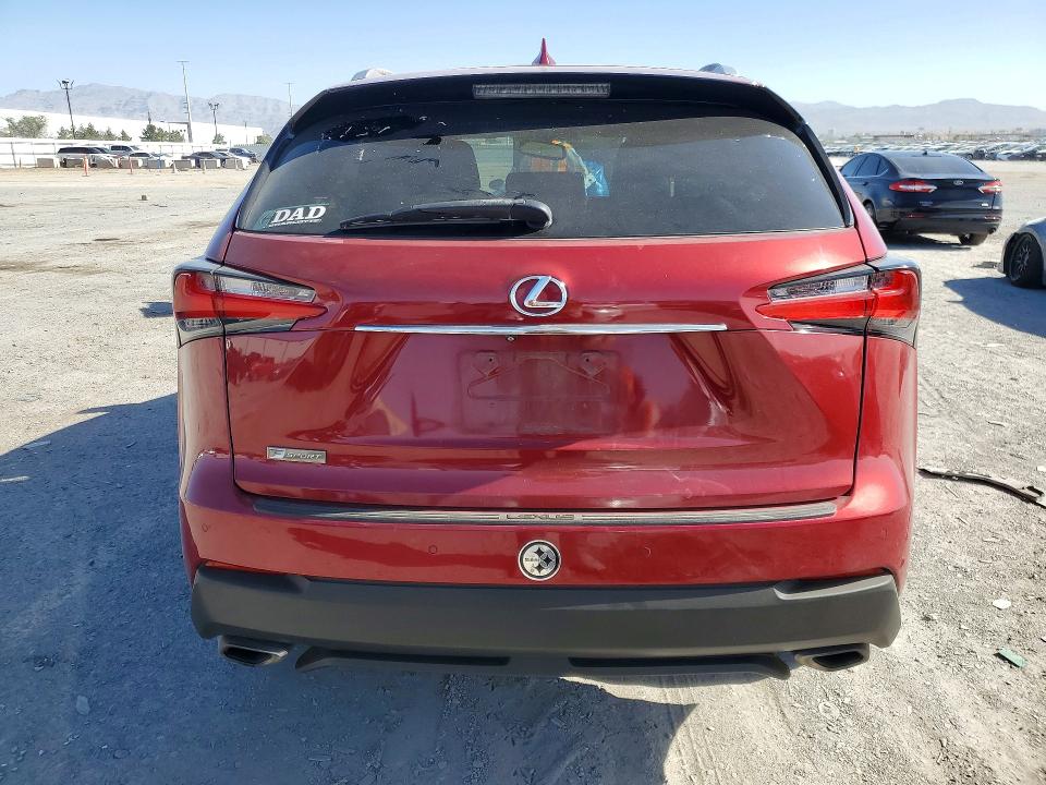 2015 Lexus Nx VIN JTJYARBZ7F2011135 COPART salvage auction — FRONT END, Nv - Salvage Title, sold $4,650 on 2026-07-28 (photo 6)