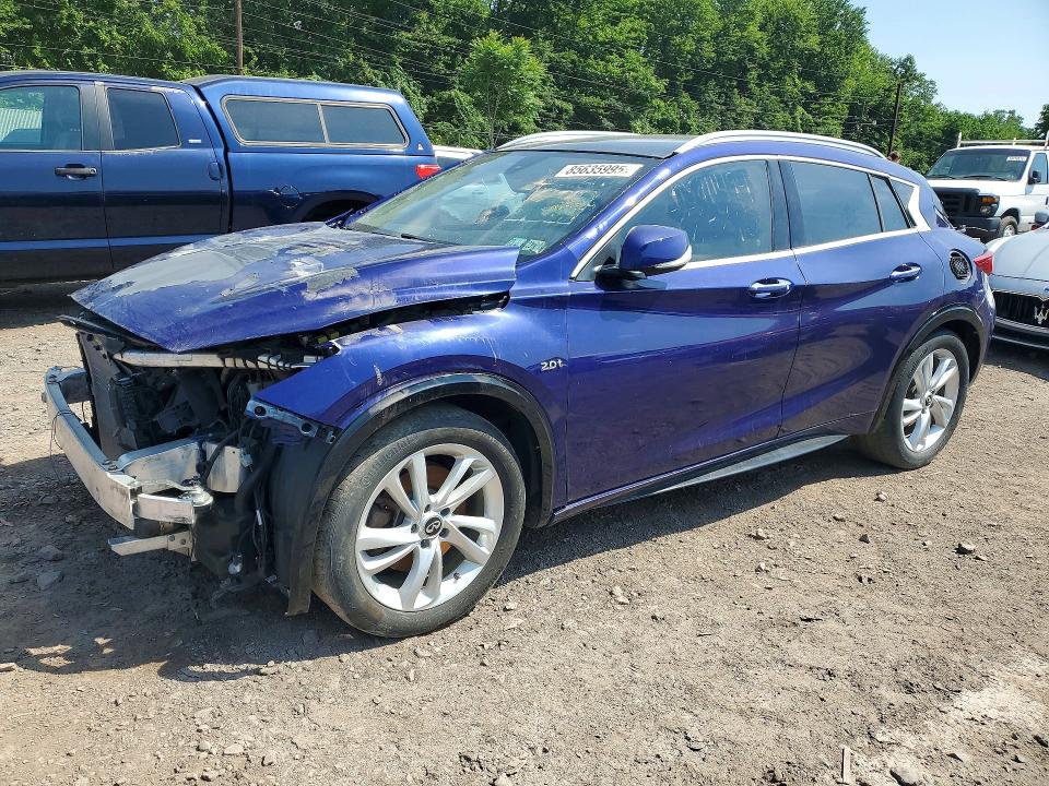 2018 Infiniti Qx30 VIN SJKCH5CP1JA056713 COPART salvage auction — FRONT END, Pa - Reconstructed Clean, sold $700 on 2026-07-15 (photo 1)