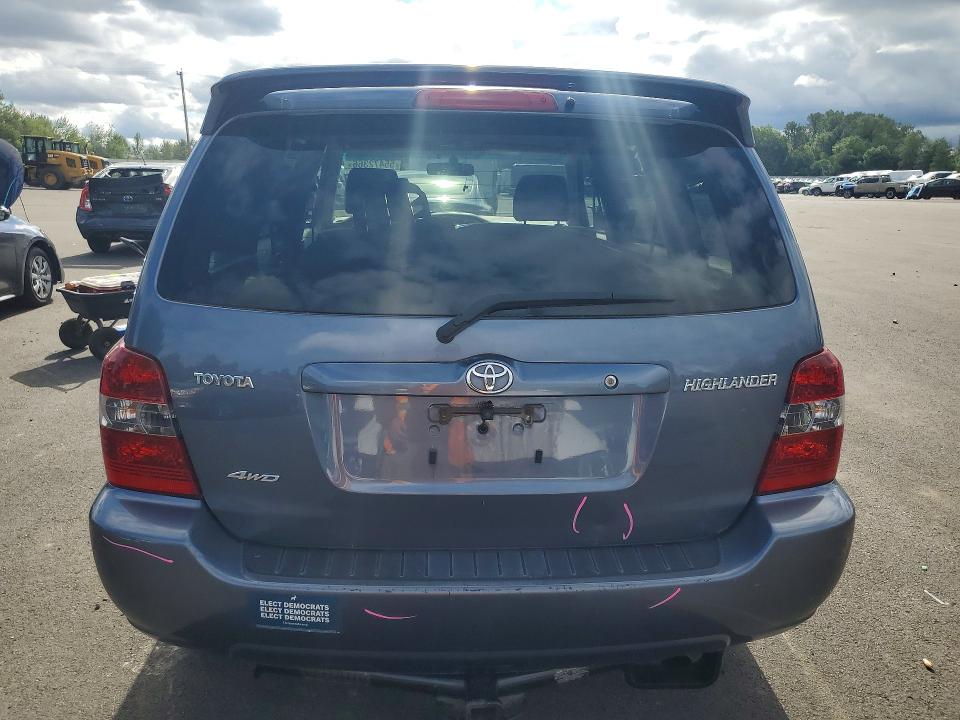 2007 Toyota Highlander VIN JTEHD21A970047768 COPART salvage auction — FRONT END, Or - Salvage Title Certificate, sold $1,000 on 2026-07-13 (photo 6)