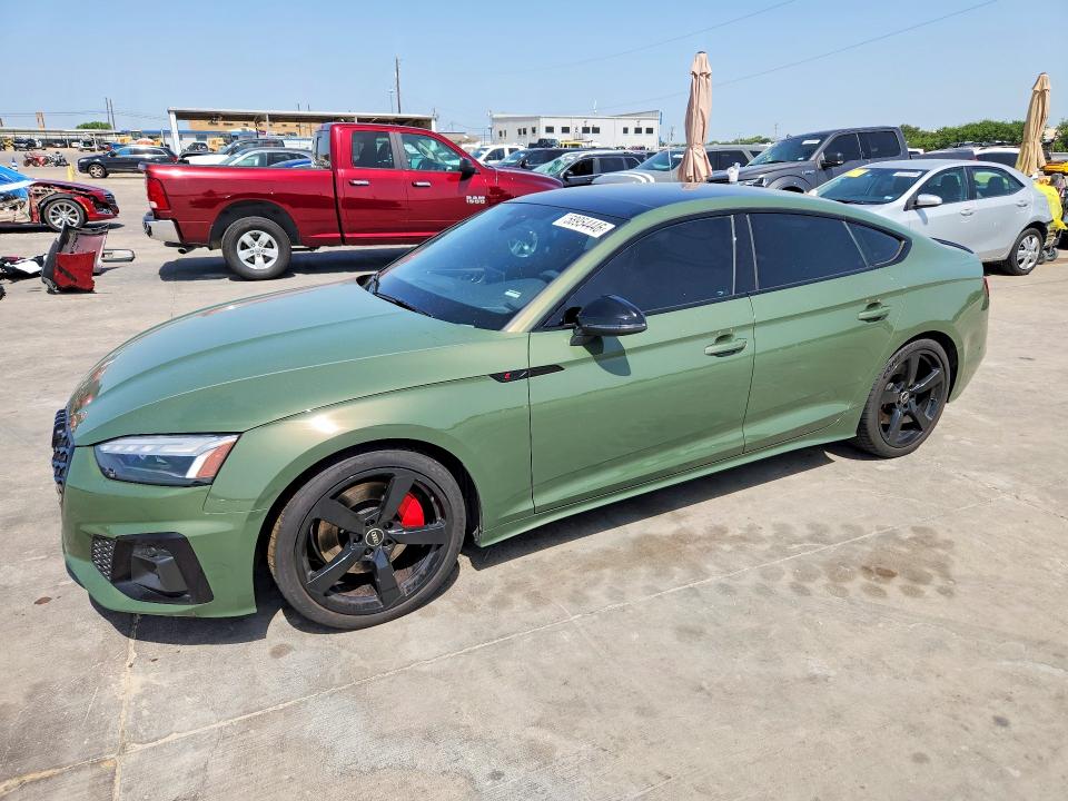 2023 Audi A5 VIN WAUFACF53PA030199 COPART salvage auction — WATER/FLOOD, TX - SALVAGE TITLE-FLOOD DAMAGE, sold $4,600 on 2026-07-30 (photo 1)