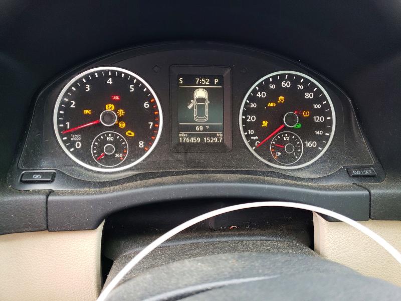 2012 Volkswagen Tiguan VIN WVGBV7AX0CW572052 COPART salvage auction — MECHANICAL, Ct - Certificate Of Title, sold $825 on 2026-07-24 (photo 9)