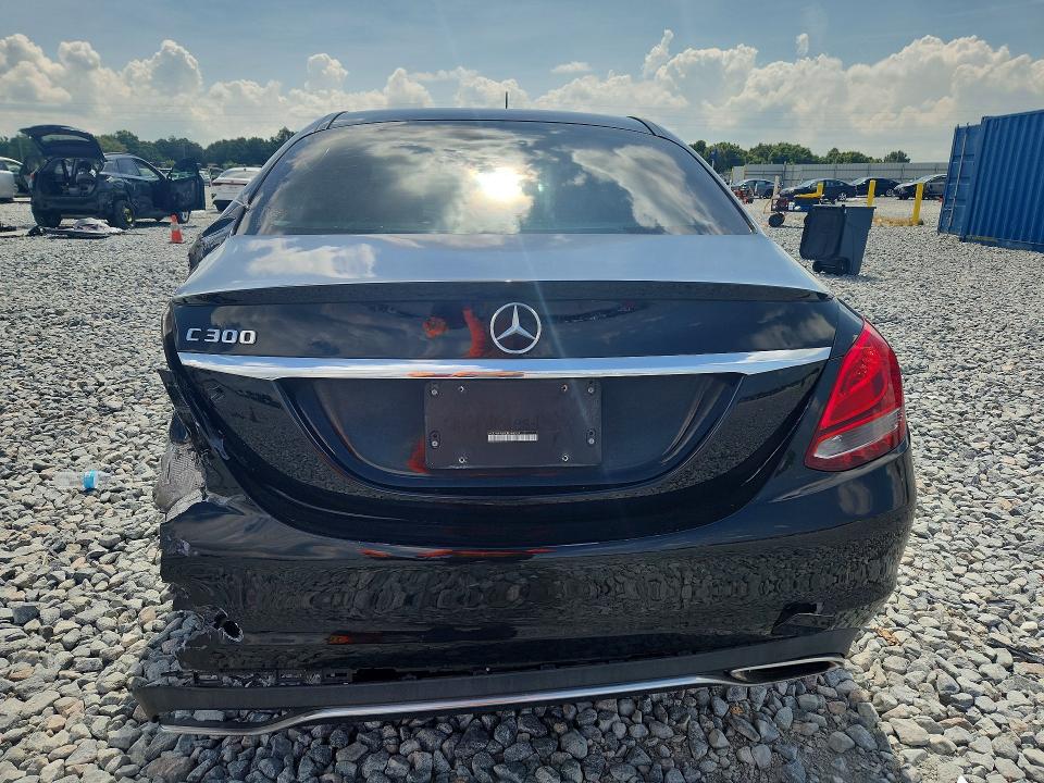 2018 Mercedes-benz C-klasse VIN WDDWF4JBXJR348939 COPART salvage auction — REAR END, FL - CERT OF TITLE SLVG REBUILDABLE, sold $3,200 on 2026-07-28 (photo 6)