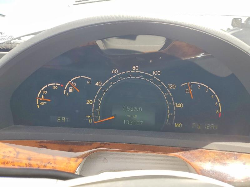 2002 Mercedes-benz VIN WDBNG75J12A286612 COPART salvage auction — FRONT END, Or - Salvage Title Certificate, sold $125 on 2026-07-27 (photo 9)