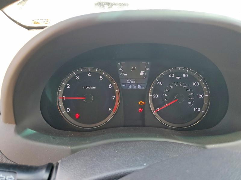 2012 Hyundai Accent VIN KMHCU4AE2CU069607 COPART salvage auction — FRONT END, Fl - Cert Of Title Slvg Rebuildable, sold $450 on 2026-07-02 (photo 9)