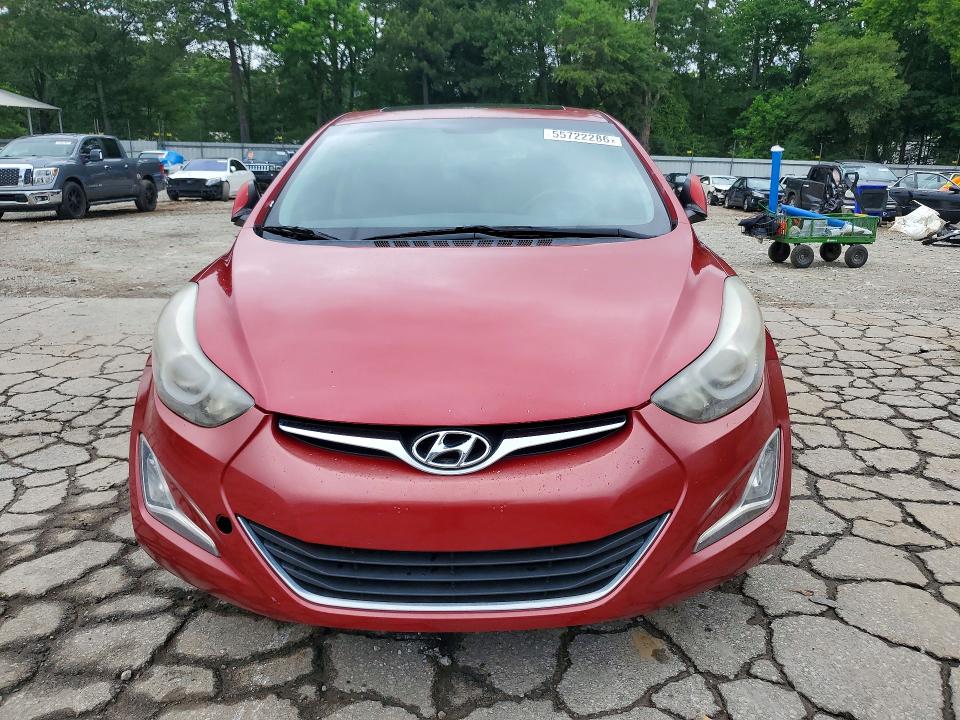 2015 Hyundai Elantra VIN KMHDH4AE0FU299188 COPART salvage auction — SIDE, GA - CERT OF TITLE-SALVAGE, sold $2,250 on 2026-07-24 (photo 5)