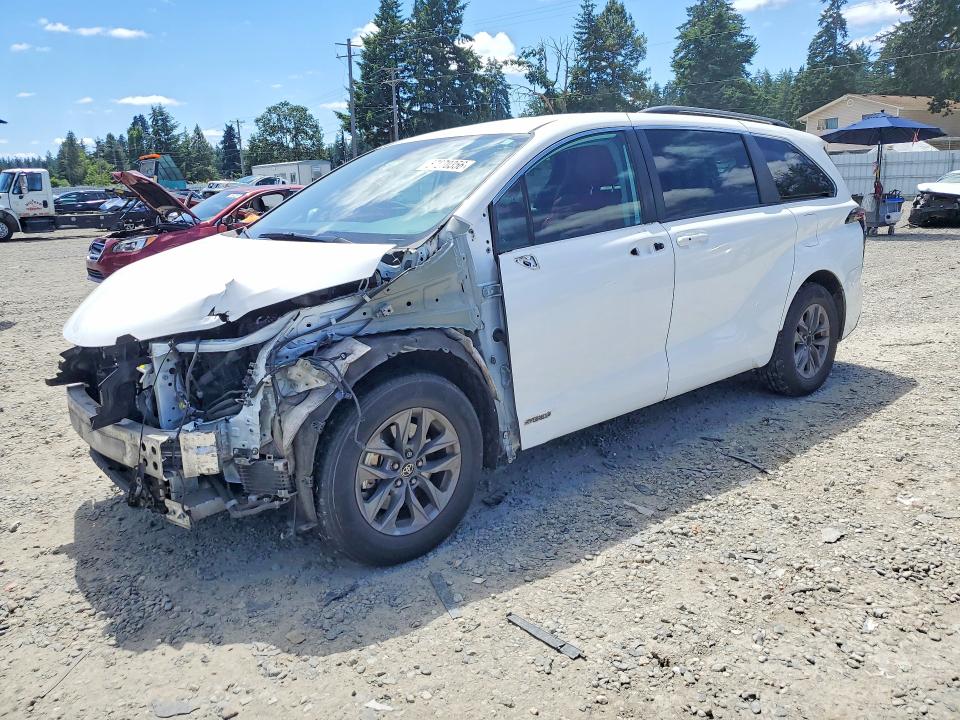 2021 Toyota VIN 5TDKRKEC9MS062433 COPART salvage auction — FRONT END, Wa - Bill Of Sale, sold $8,500 on 2026-07-10 (photo 1)