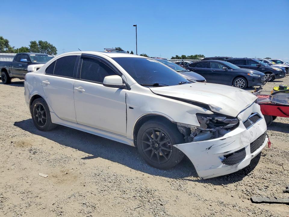 2010 Mitsubishi Lancer VIN JA32U8FW9AU002572 COPART salvage auction — FRONT END, CA - SALVAGE CERTIFICATE, sold $525 on 2026-07-09 (photo 4)