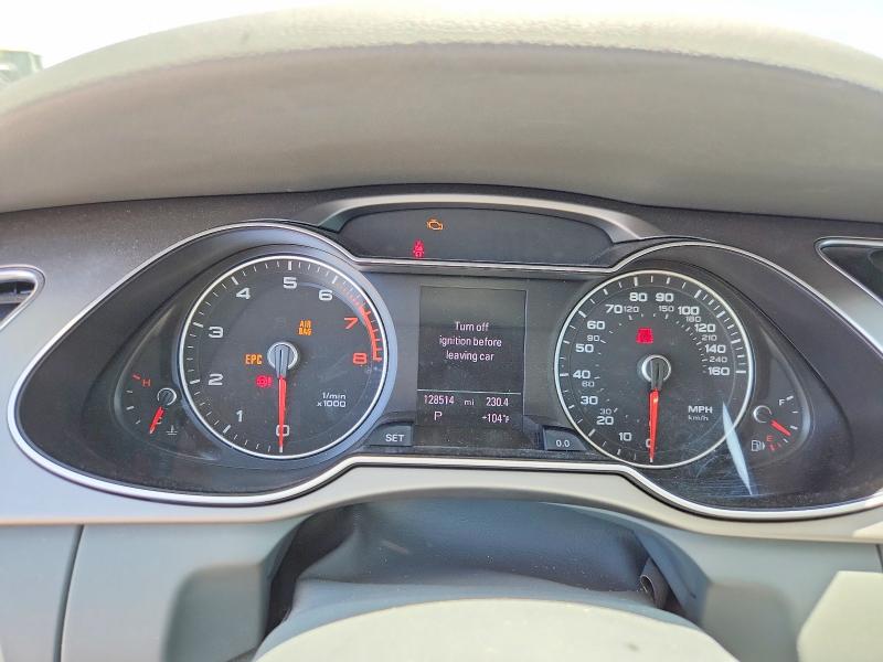 2013 Audi A4 VIN WAUEFAFL1DN025121 COPART salvage auction — FRONT END, Az - Cert Of Title - Salvage, sold $275 on 2026-07-31 (photo 9)