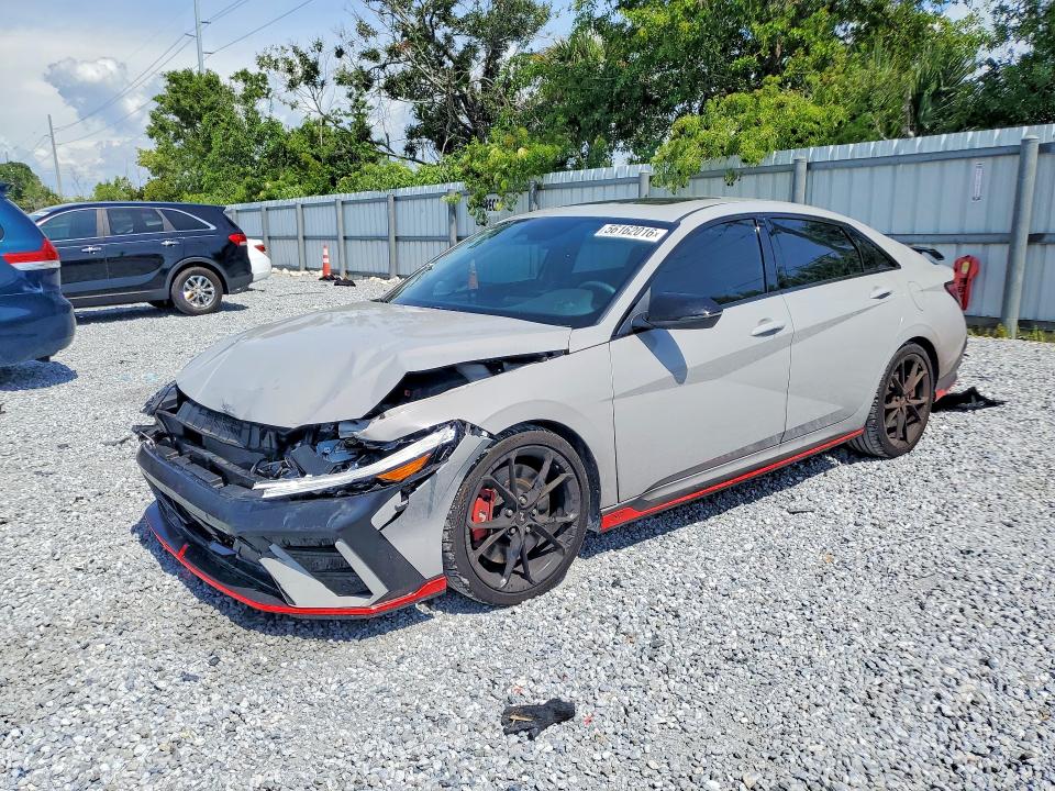 2026 Hyundai Elantra VIN KMHLW4DK1TU037906 COPART salvage auction — FRONT END, Fl - Cert Of Title Slvg Rebuildable, sold $9,200 on 2026-07-21 (photo 1)