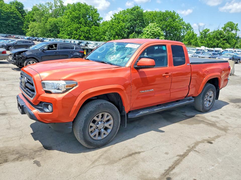 2018 Toyota Tacoma VIN 5TFSX5ENXJX062472 COPART salvage auction — FRONT END, Ny - Mv-907A Salvage Certificate, sold $10,200 on 2026-07-07 (photo 1)