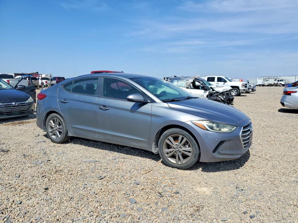 2017 Hyundai Elantra VIN KMHD84LF9HU410006 COPART salvage auction — HAIL, Tx - Cert Of Title-Rebuilt Salvage (P), sold $1,650 on 2026-07-09 (photo 4)